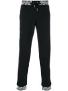 Versace Jeans - Printed Trim Sweatpants - Men - Cotton - M, Black, Cotton