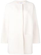 Harris Wharf London Boxy Single-breasted Coat - White