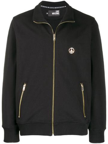 Love Moschino Peace & Love Track Jacket - Black