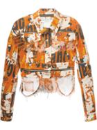 Christian Dior Vintage Printed Denim Jacket