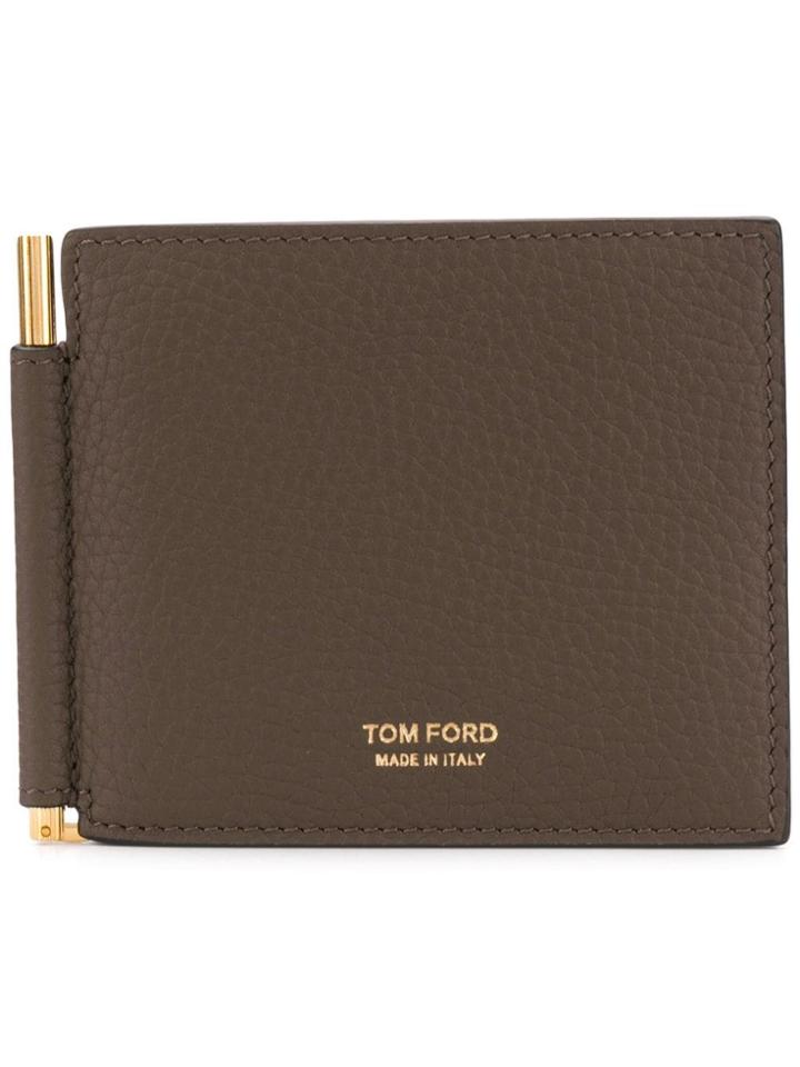 Tom Ford Money Clip Wallet - Brown