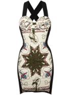 Jean Paul Gaultier Vintage Electrical Print Bodycon Dress - Nude &