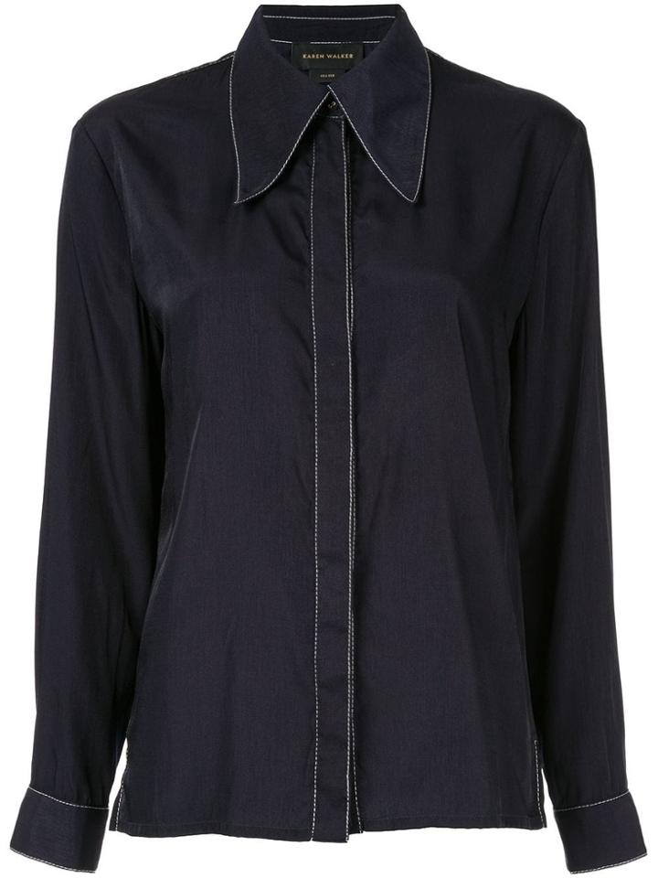 Karen Walker Jane Shirt - Blue