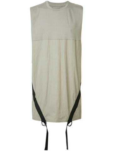Bmuet(te) Sleeveless Strap Detail Tank, Men's, Size: 50, Nude/neutrals, Cotton/nylon