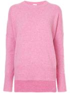 Adam Lippes Round Neck Sweater - Pink & Purple