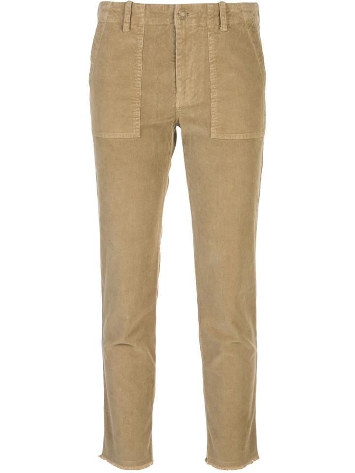 Nili Lotan Contrast Trim Trousers - Neutrals