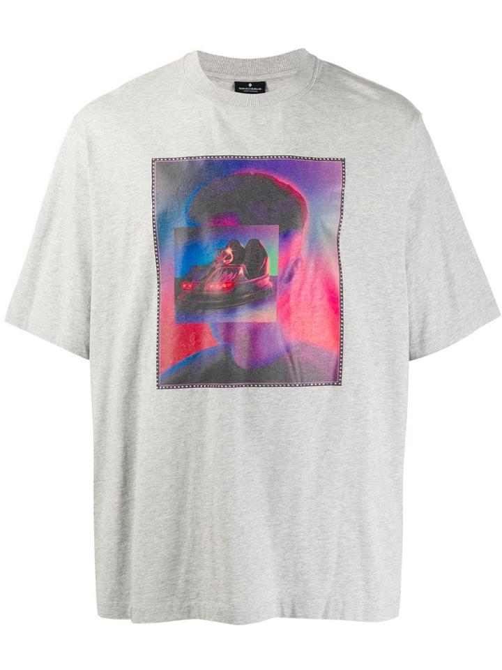 Marcelo Burlon County Of Milan Bumper Car Over T-shirt Melange Grey