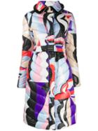 Emilio Pucci Acapulco Print Quilted Coat - Purple