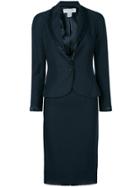 Christian Dior Vintage Braided Detail Skirt Suit - Blue