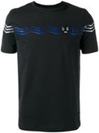 Fendi 'no Words' Embroidered T-shirt, Men's, Size: 46, Black, Cotton