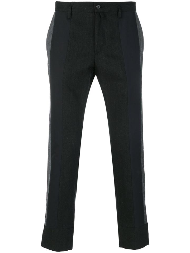 Dolce & Gabbana Panelled Side Trousers - Black