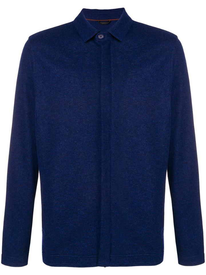 Loro Piana Long-sleeve Shirt Jacket - Blue