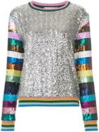 Mary Katrantzou Sequin Striped Sweatshirt - Multicolour