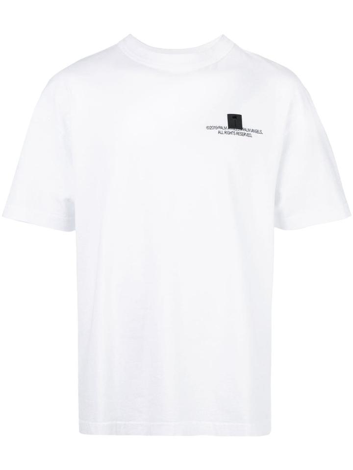 Palm Angels Round Neck T-shirt - White