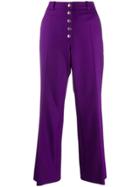 Sara Battaglia Cropped Length Trousers - Purple