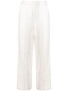 Hermès Pre-owned Straight Cropped Trousers - White