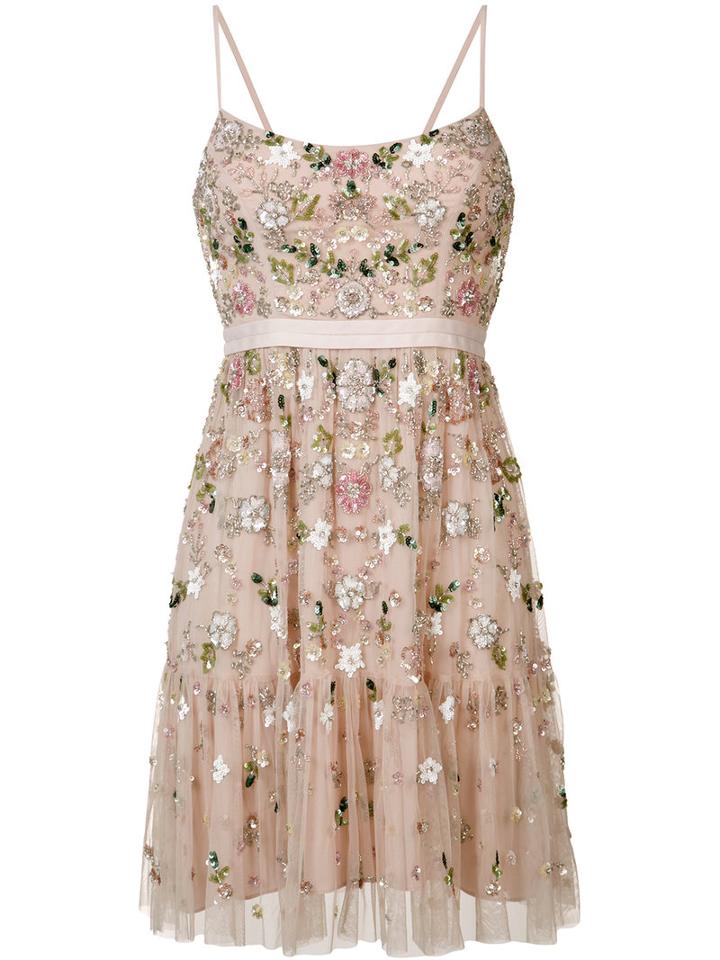 Needle & Thread Embellished Dress, Women's, Size: 0, Pink/purple, Nylon/polyester