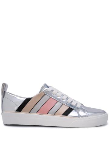 Dvf Diane Von Furstenberg Striped Sneakers - Grey