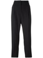 Golden Goose Deluxe Brand Cropped Tailored Trousers, Women's, Size: Small, Blue, Cupro/virgin Wool