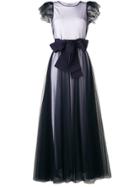 P.a.r.o.s.h. Mesh Panels Dress - Blue