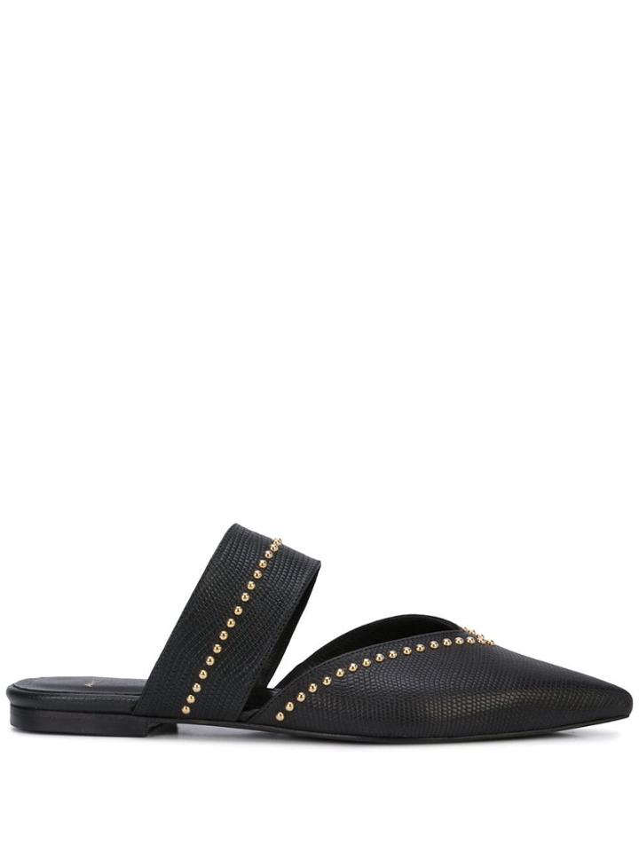 Anine Bing Daphne Sliders - Black