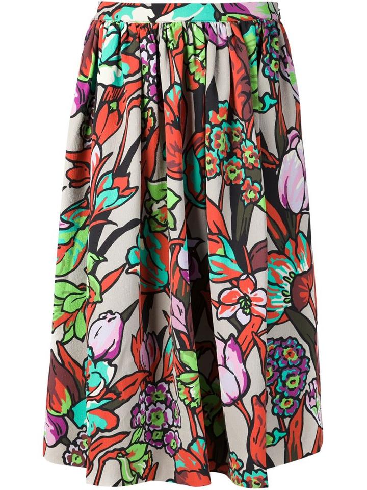 Duro Olowu Floral Print Flared Skirt