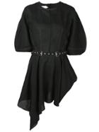 Marques'almeida Puff Sleeve Asymmetric Dress - Black
