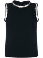 Dsquared2 Metallic Coin-embroidered Blouse - Black