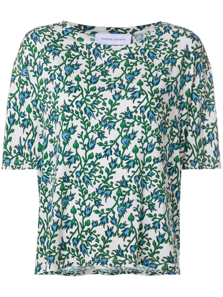 Christian Wijnants Floral Short-sleeve T-shirt - White