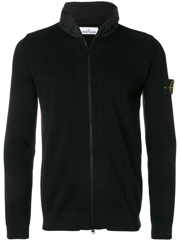 Stone Island Logo Patch Sport Jacket - Blue
