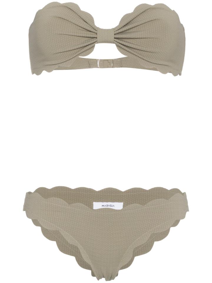 Marysia Green Antibes Strapless Bikini