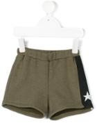 Douuod Kids - Star Stripe Knit Shorts - Kids - Cotton/polyester - 18 Mth, Green