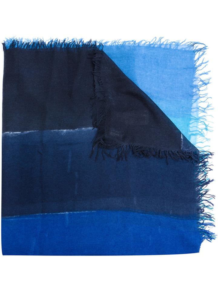 Faliero Sarti Striped Scarf - Blue