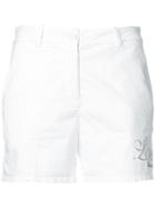 Love Moschino Studded Logo Shorts - White