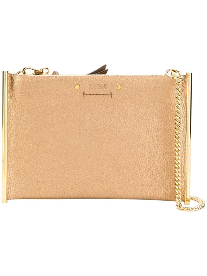 Chloé Slim Clutch Bag - Gold
