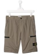 Stone Island Junior Casual Utility Shorts - Grey