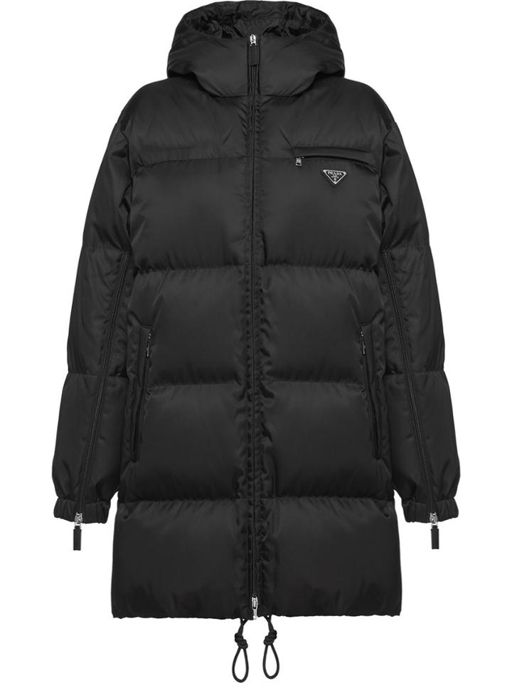 Prada Oversized Nylon Puffer Jacket - Black