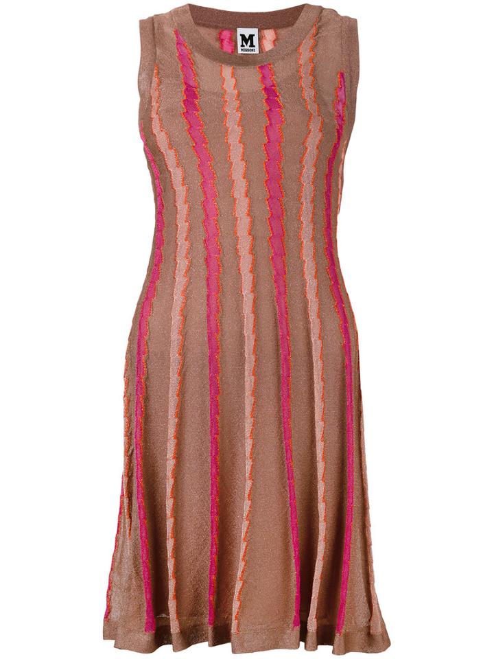 M Missoni - Lurex Knitted Dress - Women - Polyamide/polyester/viscose/metallic Fibre - 42, Brown, Polyamide/polyester/viscose/metallic Fibre