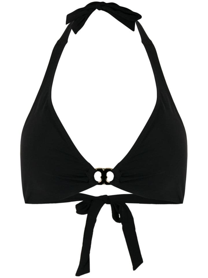 Tory Burch Halter Bikini Top - Black