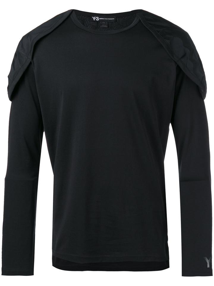 Y-3 - Structured Shoulder T-shirt - Men - Cotton/polyamide/polyester/spandex/elastane - M, Black, Cotton/polyamide/polyester/spandex/elastane