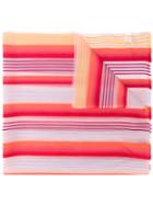 Paul Smith - Sheer Striped Scarf - Women - Silk/viscose - One Size, Yellow/orange, Silk/viscose