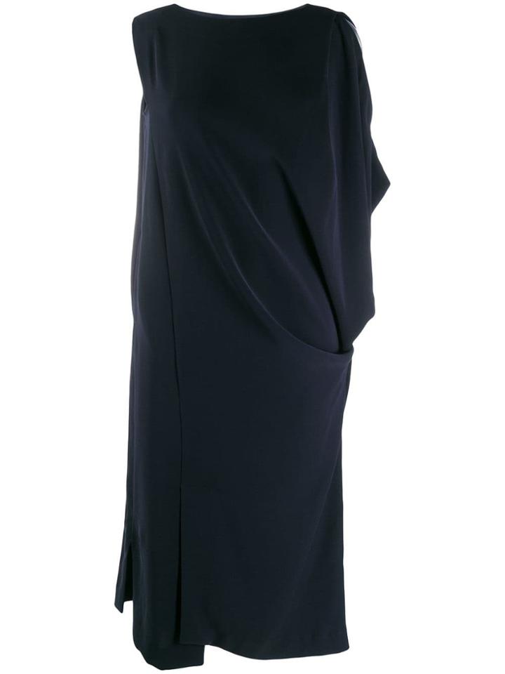 Enföld Asymmetric Design Dress - Blue
