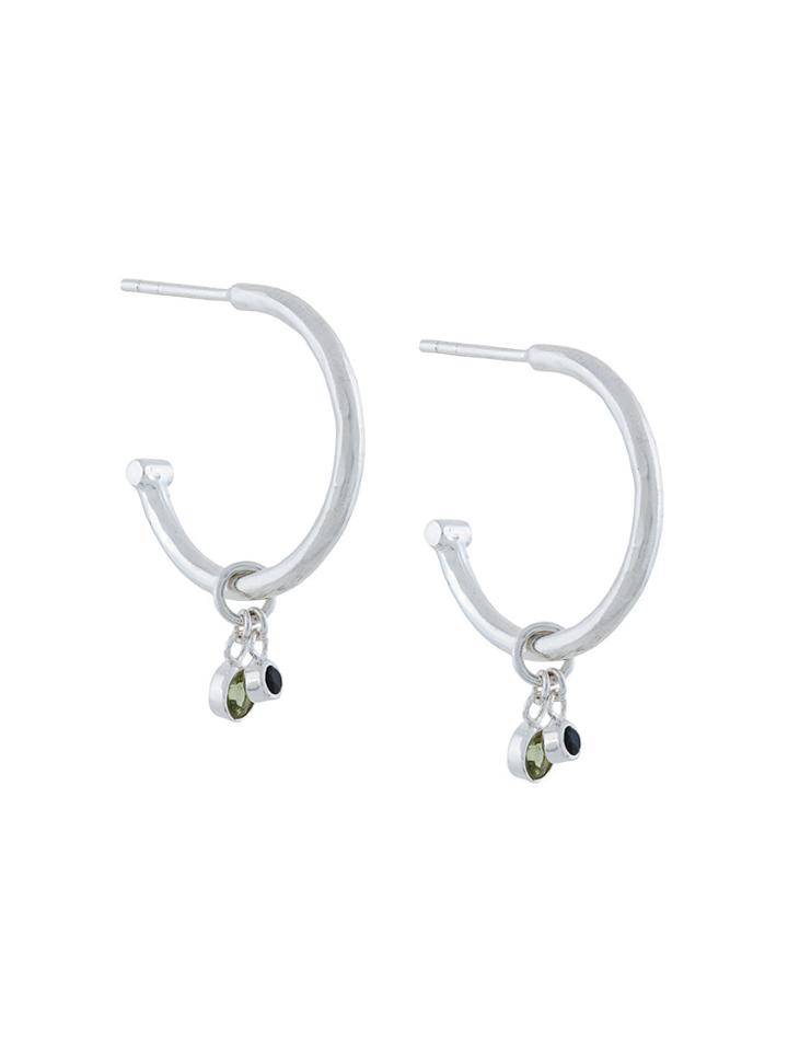Maya Magal Charm Hoop Earrings - Metallic