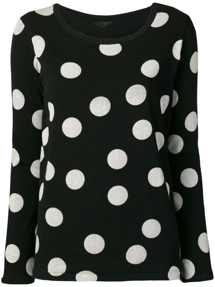 Yohji Yamamoto Large Polka-dot Knit Sweater - Black