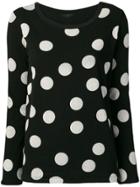 Yohji Yamamoto Large Polka-dot Knit Sweater - Black
