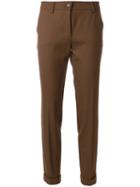 P.a.r.o.s.h. - Slim-fit Trousers - Women - Spandex/elastane/virgin Wool - M, Brown, Spandex/elastane/virgin Wool