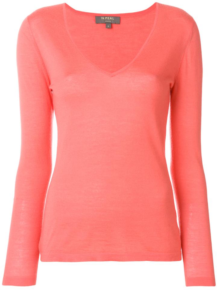 N.peal Fine Cashmere Sweater - Pink & Purple