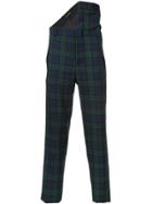 Y / Project Checked Print Trousers - Blue