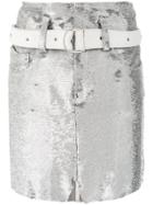 Iro Short Sequined Skirt - Metallic