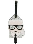 Karl Lagerfeld Ikonik Karl Bag Tag - Black